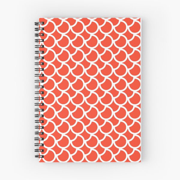 Item preview, Orange plain background and white art deco pattern designed and sold by Brontorino.