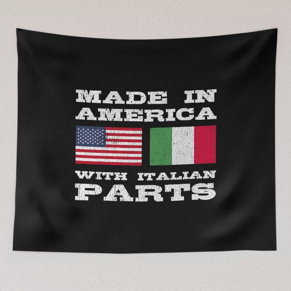 Item preview, Made In America With Italian Parts Italy Flag Gift designed and sold by ColorDreamer.