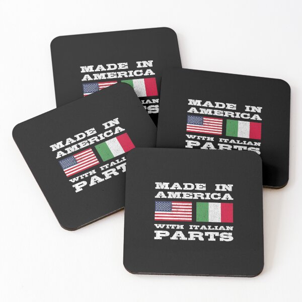 Item preview, Made In America With Italian Parts Italy Flag Gift designed and sold by ColorDreamer.