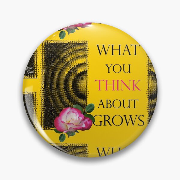 Item preview, What You Think About Grows, the Ripple Effect Yellow Background designed and sold by SpiritGifts.