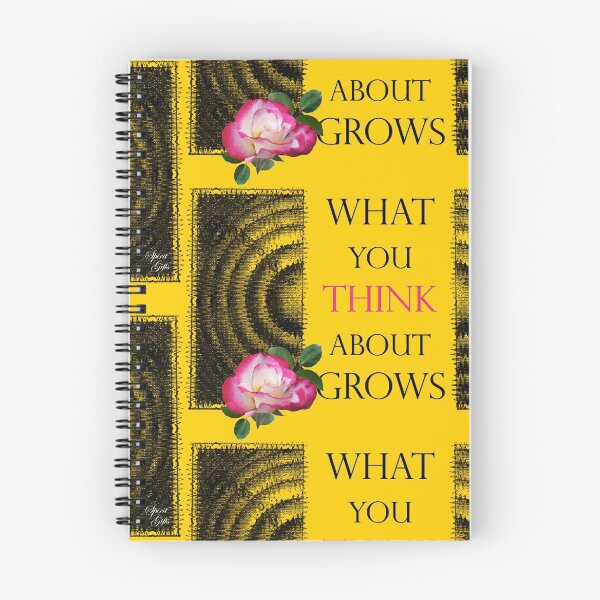 Item preview, What You Think About Grows, the Ripple Effect Yellow Background designed and sold by SpiritGifts.