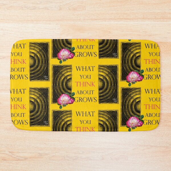 Item preview, What You Think About Grows, the Ripple Effect Yellow Background designed and sold by SpiritGifts.