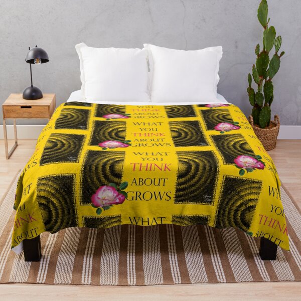 Item preview, What You Think About Grows, the Ripple Effect Yellow Background designed and sold by SpiritGifts.