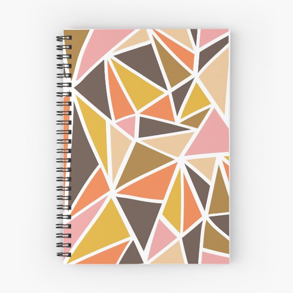 Item preview, Vintage 60s 70s Geometric Pattern in Brown Pink and Orange Retro Colors designed and sold by 1stAmendMerch.