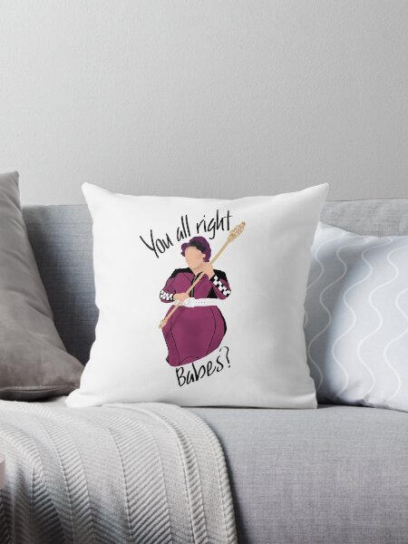 Vista previa del artículo con la obra «Pegatina del ganador de Drag Race UK Lawrence Chaney con la frase "You All Right Babes"», diseñado y vendido por Jemma  Brooks.