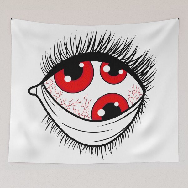 Item preview, Inkwork Of Ominous, Bizzare Red Eyes designed and sold by Diamantina-ai.