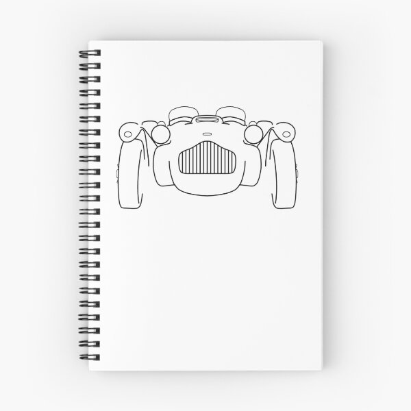 Item preview, Allard J2 1950s classic British sports car black outline graphic designed and sold by soitwouldseem.