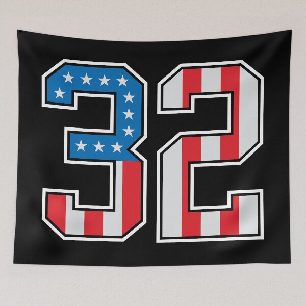 Item preview, 32 American Classy Numbers thirty-two United States Flag designed and sold by Urosek.