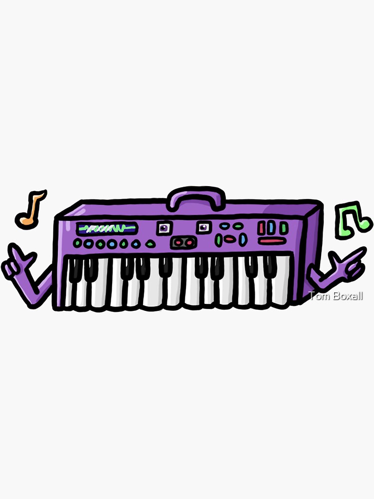 "dancing keyboard" Sticker for Sale by tomboxall Redbubble