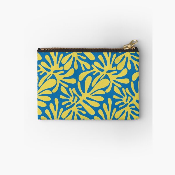Item preview, Yellow and blue abstract shape pattern designed and sold by IevaLiART.
