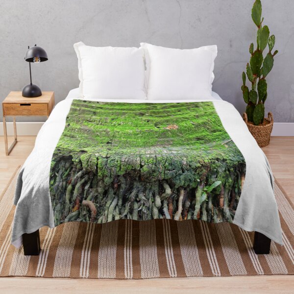 Item preview, Moss covered Very old tree trunk closeup  designed and sold by FCEalin.