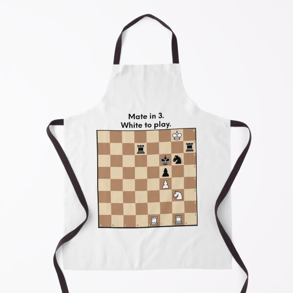 Item preview, Chess puzzle sticker and magnet. Mate in 3. White to play. designed and sold by chessmate.