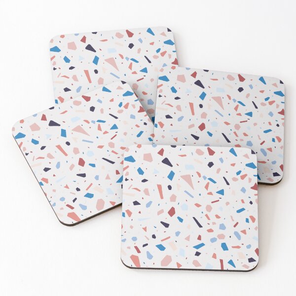 Item preview, Colorful Aesthetic Terrazzo Design Pink & Blue designed and sold by AestheticShopB.