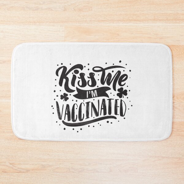 Item preview, Kiss Me I’m Vaccinated Funny Lettering Gift Idea for St Patricks Day  designed and sold by ZETTIF ⭐⭐⭐⭐⭐.