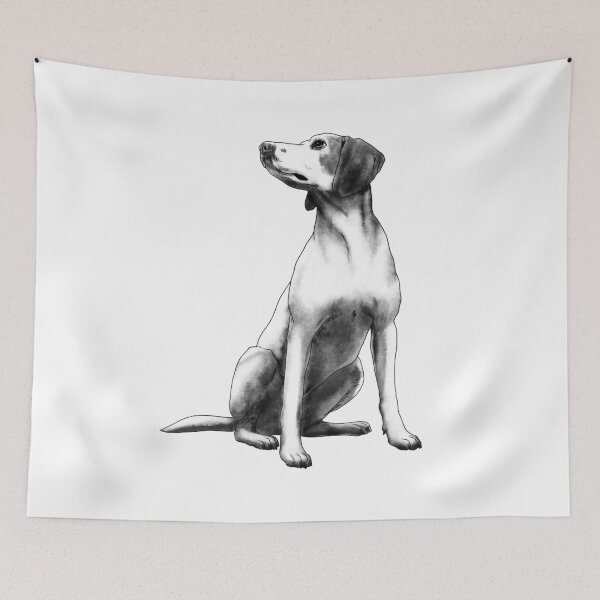 Item preview, Sitting Istrian Shorthaired Hound Dog designed and sold by alwe-designs.