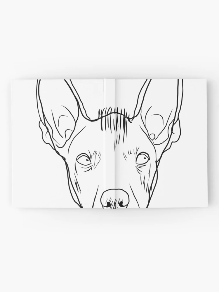 Strokes Xoloitzcuintle Dog Journal by alwe-designs Redbubble