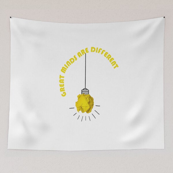 Item preview, Las grandes mentes piensan en una bombilla de papel diferente designed and sold by benbear76.
