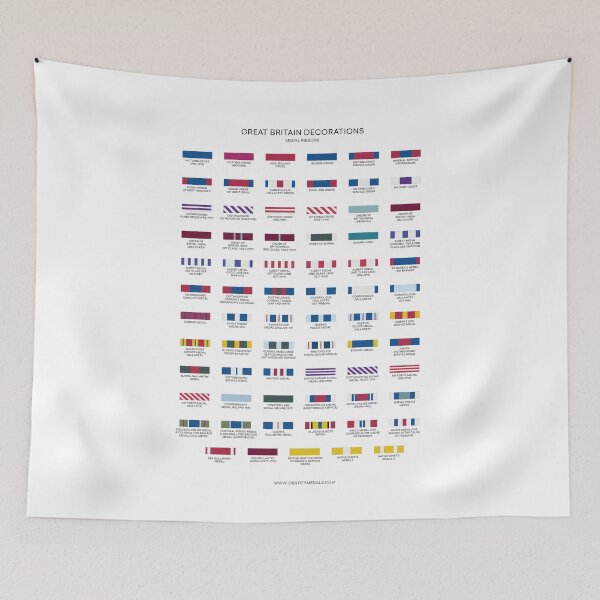 Item preview, British Orders Decorations Military Medal Ribbons designed and sold by yisela.