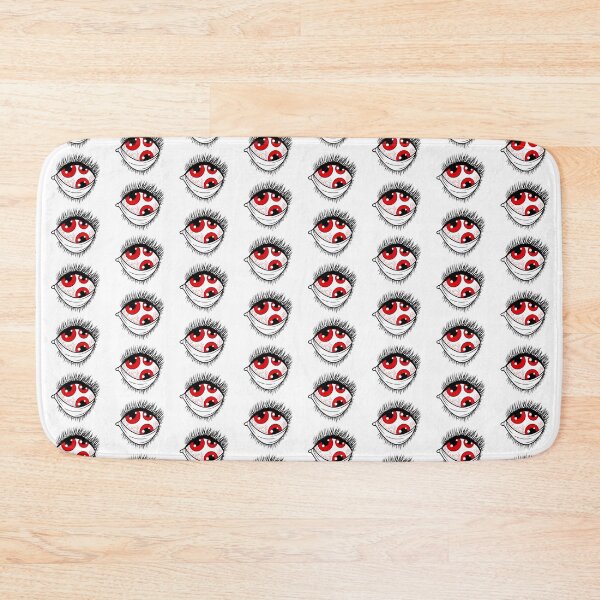 Item preview, Inkwork Of Ominous, Bizzare, Red Eyes (Multiple Eyes Pattern - White Background) designed and sold by Diamantina-ai.