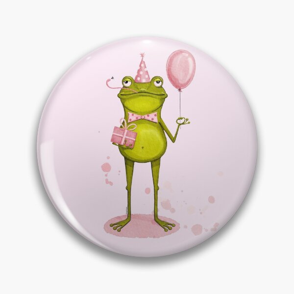 Item preview, Frog ready for the party. HAPPY Birthday! designed and sold by Anya Illustration Studio.