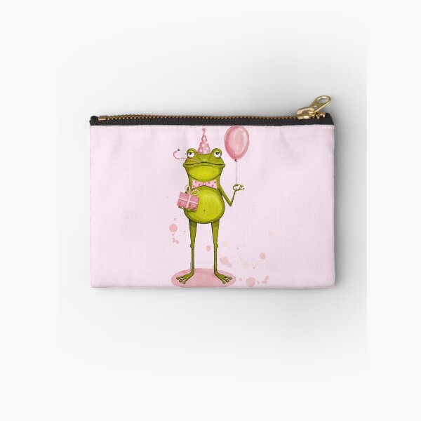 Item preview, Frog ready for the party. HAPPY Birthday! designed and sold by Anya Illustration Studio.