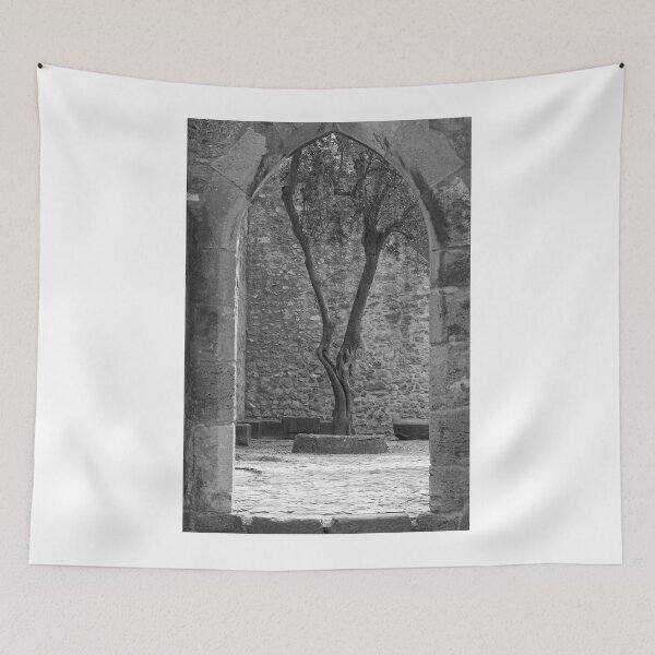 Item preview, Touring The Saint George Castle - 18 - Scenes From The Main Courtyard - Monochrome © designed and sold by © Hany G. Jadaa © Prince John Photography.