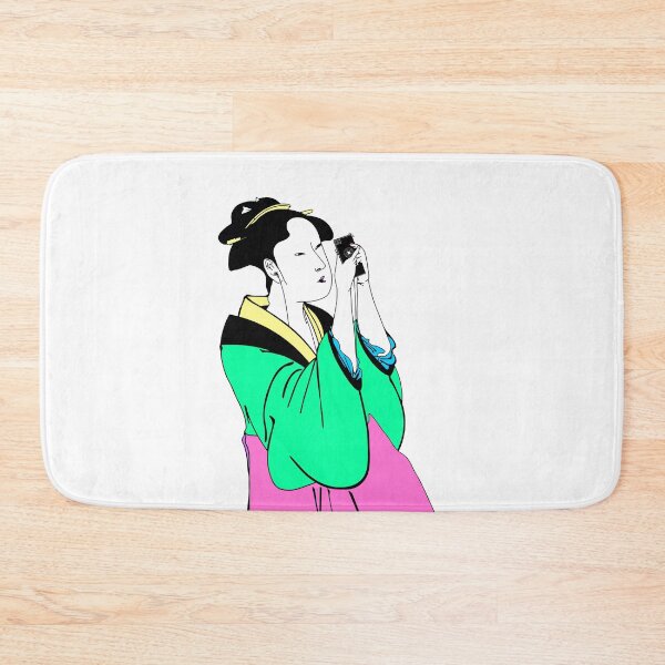 Item preview, Ukiyo-e Girl on Phone designed and sold by LordNeckbeard.