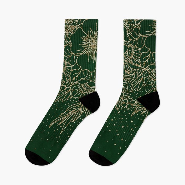 Item preview, Gold Doodles Floral confetti Green Design designed and sold by InovArtS.