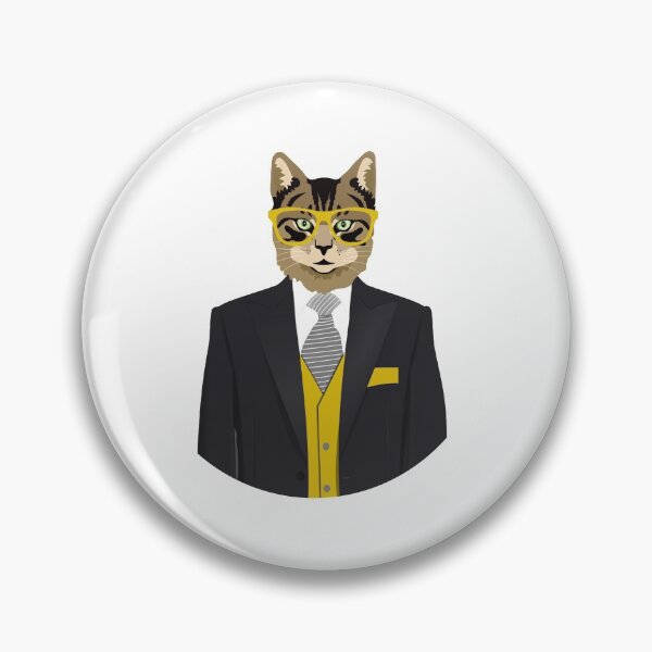 Item preview, cat suit and tie designed and sold by advicestechno.