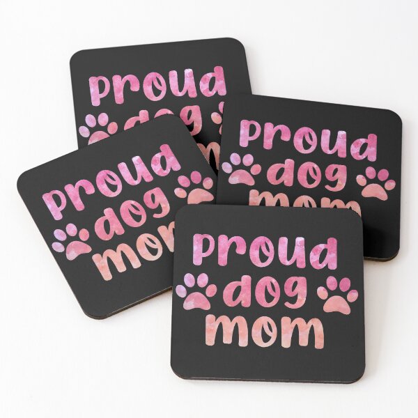 Item preview, Proud dog mom paw Puppy Watercolor paw watercolour dog mom pink designed and sold by WatercolorFun.