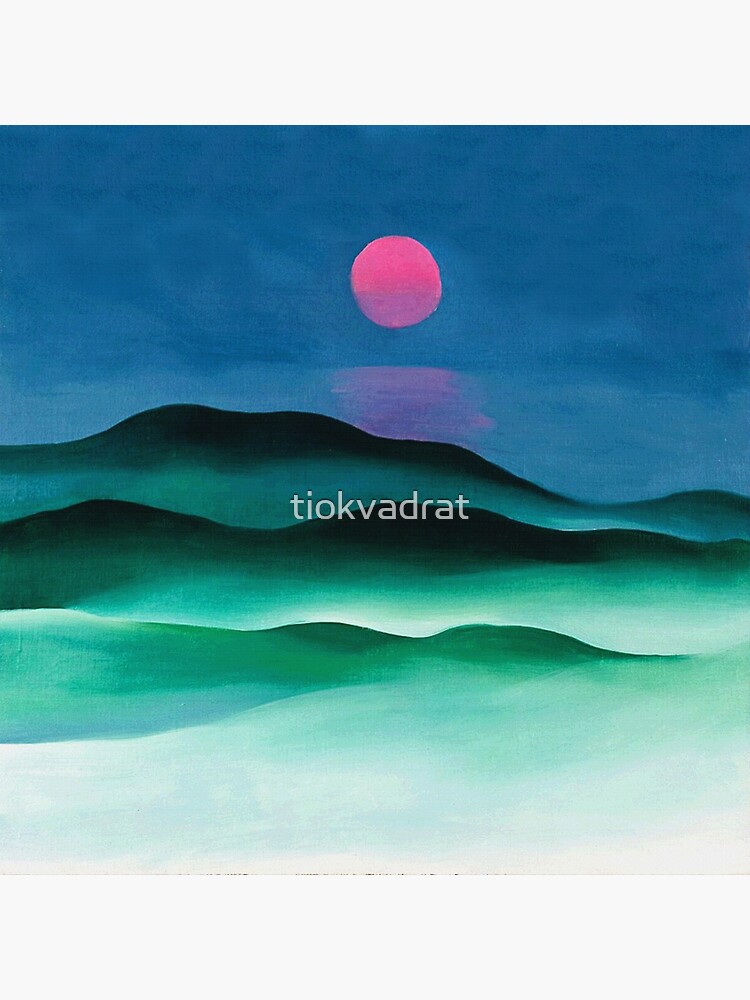 O'Keeffe Pink Moon Over Water 1924 Georgia O'Keeffe by tiokvadrat