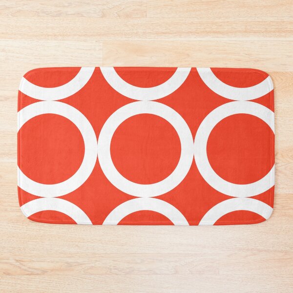 Item preview, Orange background and white art deco pattern designed and sold by Brontorino.