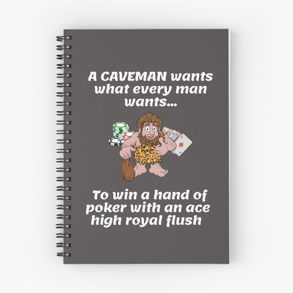 Item preview, Caveman wins big with royal flush designed and sold by rocklegends99.