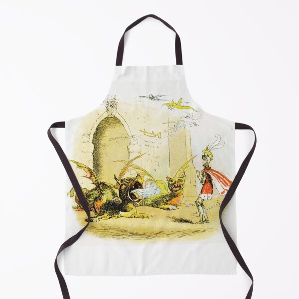 Item preview, Slaying dragons Jack the Giant killer vintage artwork illustration designed and sold by Vintage Designs +.