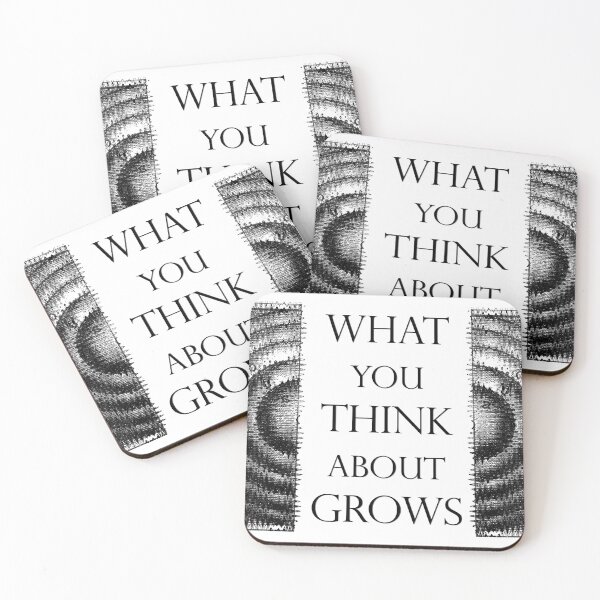 Item preview, What You Think About Grows, the Ripple Effect White Background designed and sold by SpiritGifts.
