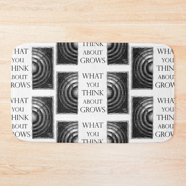 Item preview, What You Think About Grows, the Ripple Effect White Background designed and sold by SpiritGifts.