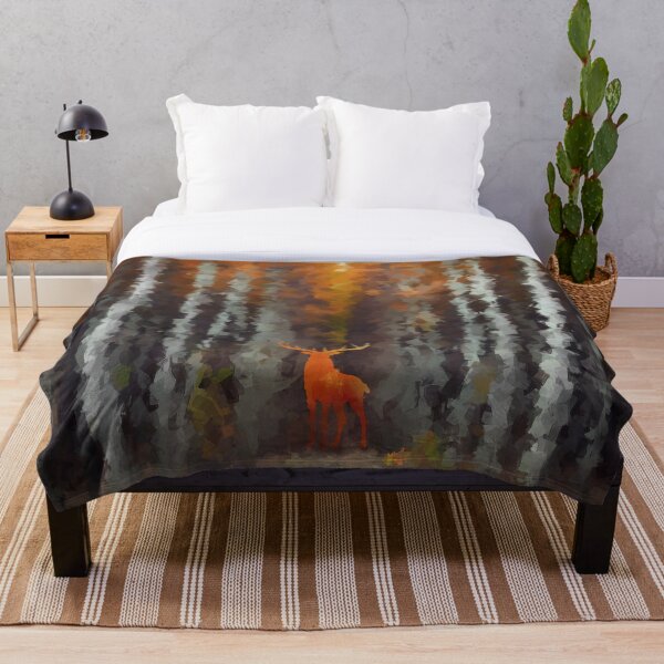 Item preview, Deer in golden forest designed and sold by shokA Design.
