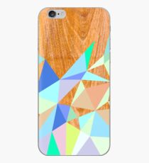 Wooden Geo Aqua iPhone-Hülle & Cover