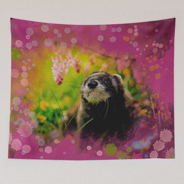 Item preview, Digital Watercolor Sable Beautiful Ferret designed and sold by PurpleBluesPets.