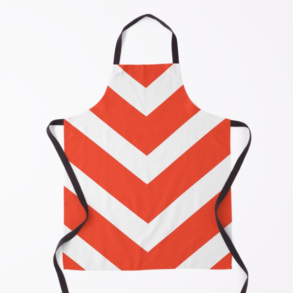 Item preview, Orange plain background with white geometric zig zag pattern designed and sold by Brontorino.