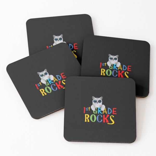 Item preview, 1st Grade Rocks. Cool Cat designed and sold by thekidsprint.
