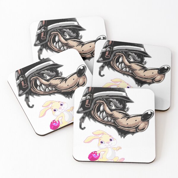 Item preview, aggressive wolf with sweet rabbit designed and sold by advicestechno.