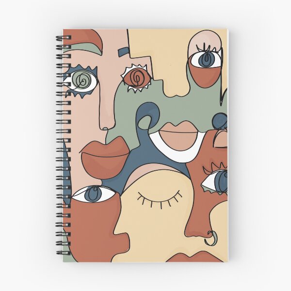 Item preview, Modern Line Art Notebook designed and sold by Melanie Hughes.
