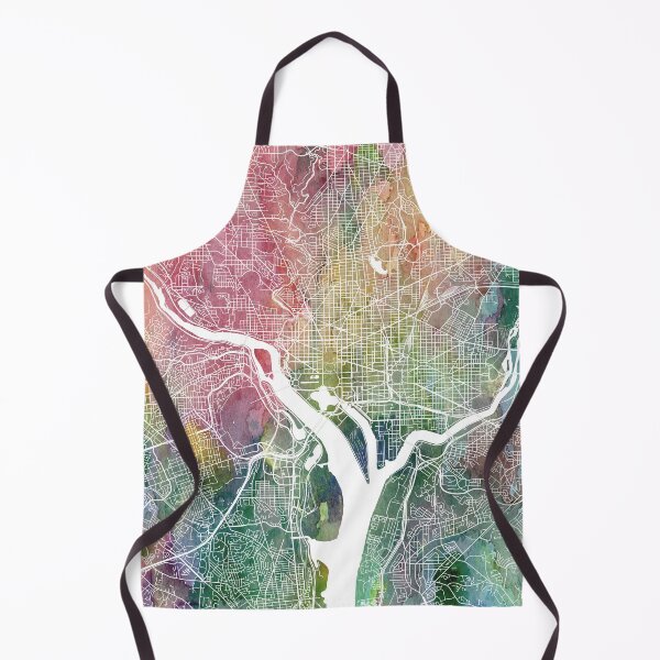 Item preview, Washington DC Watercolor Map Art Print by Zouzounio Art designed and sold by zouzounioart.