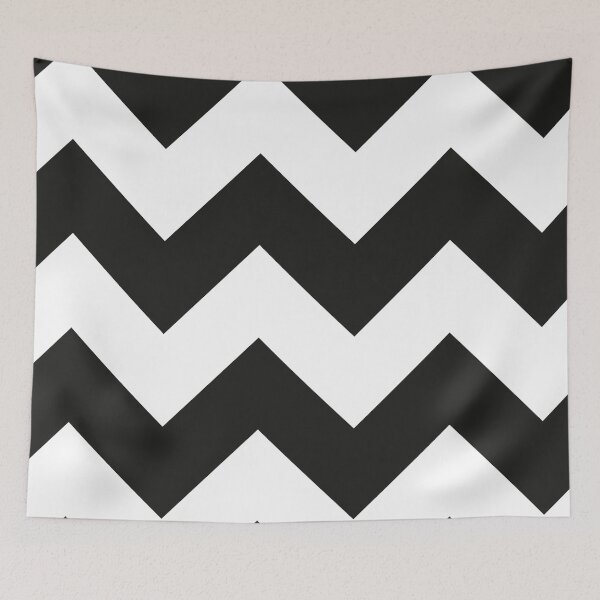 Item preview, Black and white chevron pattern designed and sold by nataly kadrova_art_home.