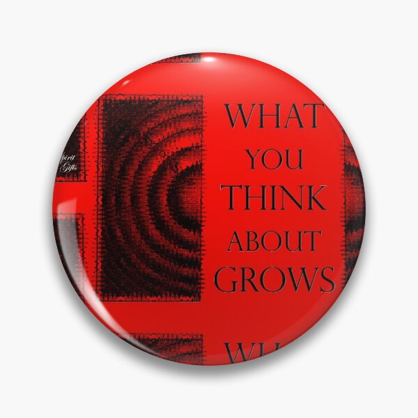 Item preview, What You Think About Grows, the Ripple Effect Bright Red Background designed and sold by SpiritGifts.