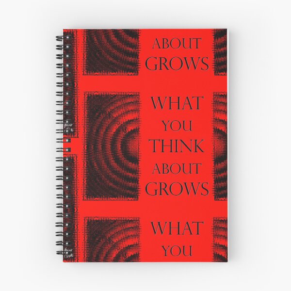 Item preview, What You Think About Grows, the Ripple Effect Bright Red Background designed and sold by SpiritGifts.