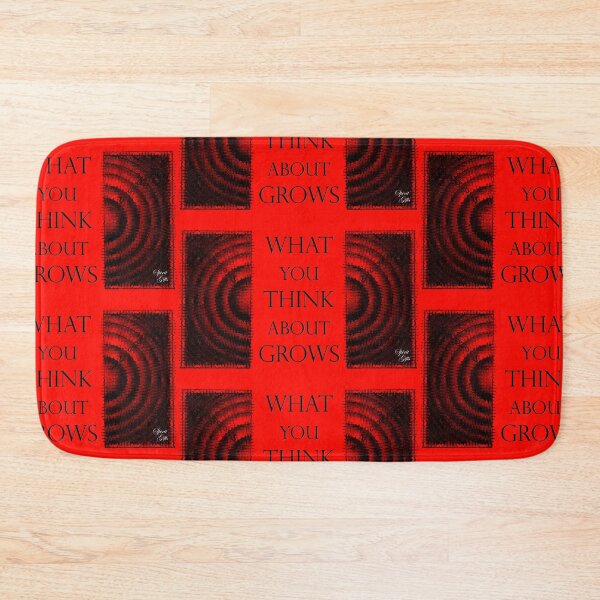 Item preview, What You Think About Grows, the Ripple Effect Bright Red Background designed and sold by SpiritGifts.
