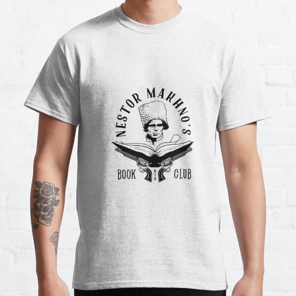 behindthebastards Nestor Makhno's Book Club - Black Version T-Shirt