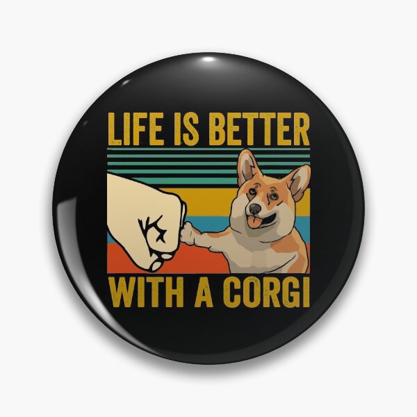 Artikelvorschau, Mit einem Corgi ist das Leben besser entworfen und verkauft von honeyandcotton.